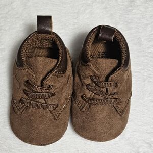 Kenneth Cole Reaction Brown Suede-Look Baby Moccasin Walkers